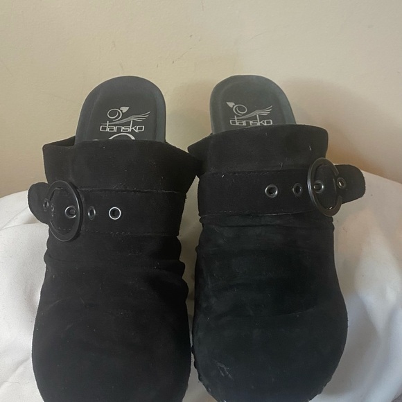 Dansko black suede clogs sz 7.5 - Picture 3 of 9